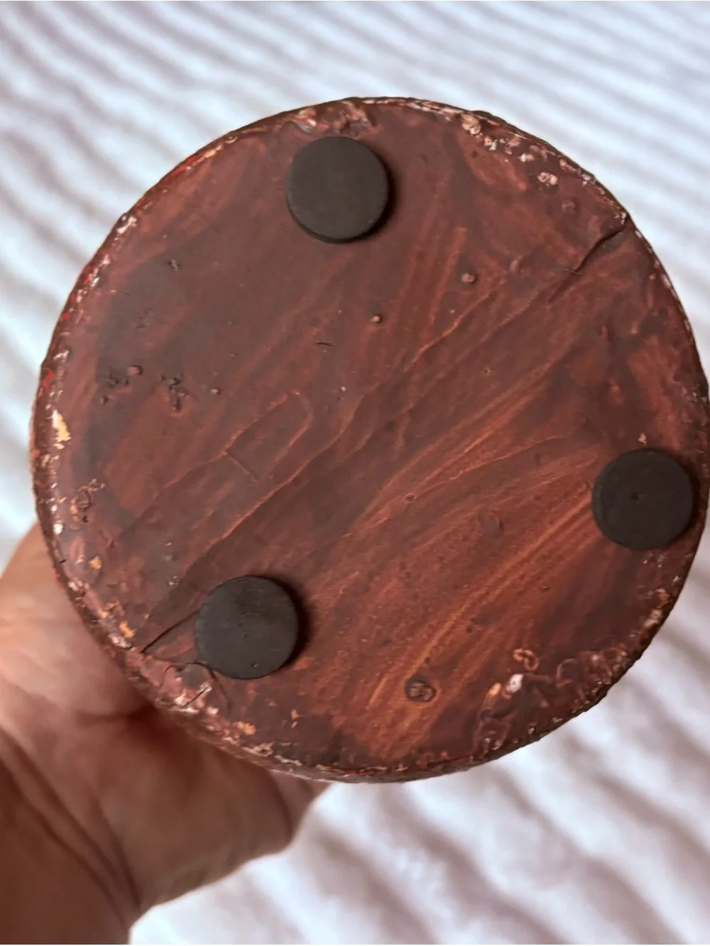 Rustic Red Pottery Lantern Candle Holder Hanging Tea Light Decor